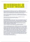 EPIC CLN 251/252 Study Set 3 - KW, EPIC CLN 251/252 Study Set 2 - KW, EPIC CLN 251/251 – KW ACCURATE 100%