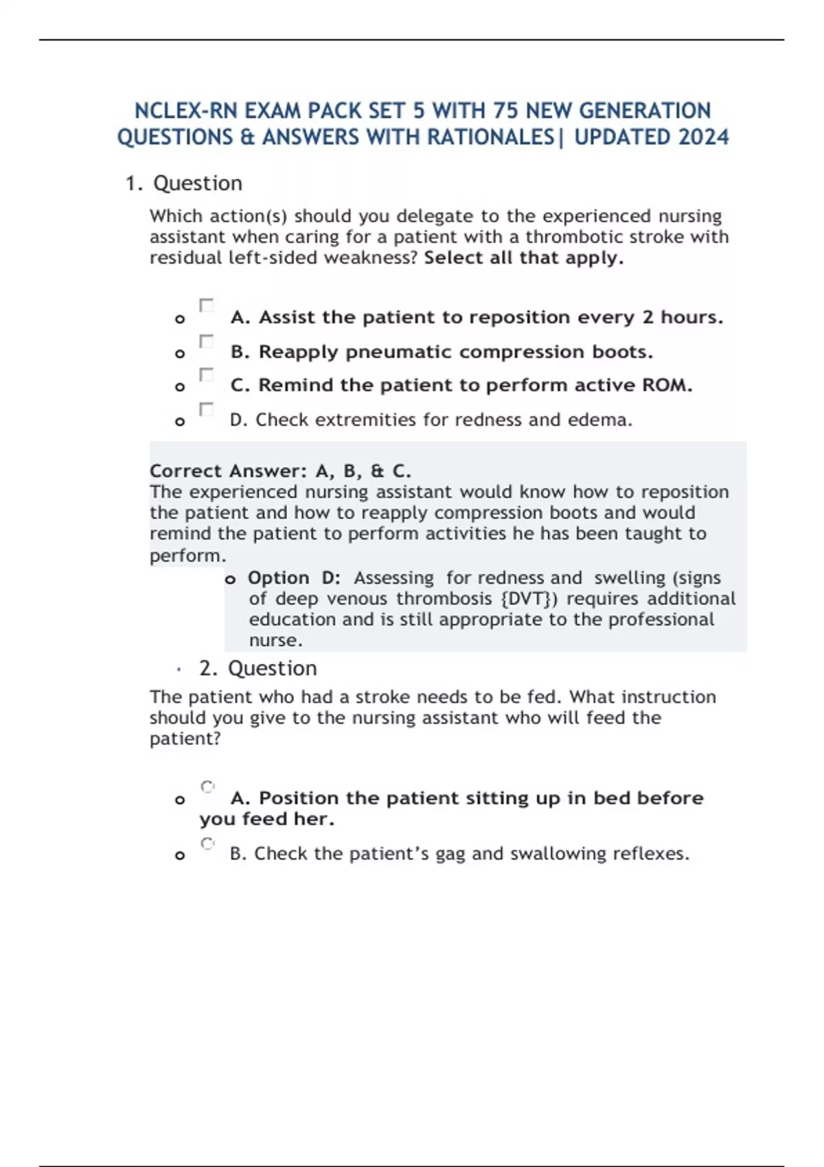 NCLEX RN EXAM PACK SET 5 WITH 75 NEW GENERATION QUESTIONS ANSWERS   65b0df9946374 4315505 1200 1700.webp