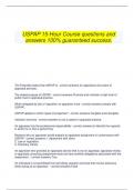   USPAP 15-Hour Course questions and answers 100% guaranteed success.