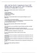 ABSA: 4th Class Part B - Comprehensive Exam 2 (150 Multiple Choice, 4th Class Part B , Units 1-12) Questions And Answers Verified 100% Correct!!