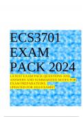 ECS3701 EXAM PACK 2024 