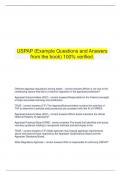    USPAP (Example Questions and Answers from the book) 100% verified.