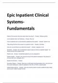 Updated 2024 Epic Inpatient Clinical Systems- Fundamentals