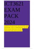 ICT3621 EXAM PACK 2024 