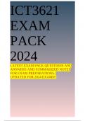 ICT3621 EXAM PACK 2024 