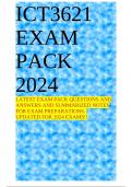 ICT3621 EXAM PACK 2024 