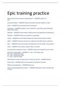 LATEST UPDATED Epic training practice