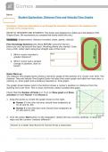 student exploration: Distance-Time & Velocity-Time Graphs Metric gizmos.