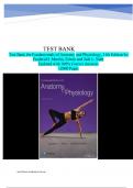 Test Bank for Fundamentals of Anatomy and Physiology 11th Edition by  Frederic H. Martini AA