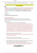 Straighterline Microbiology Lab BIO250L Lab 7 Microbial Genetics & Genetic Engineering Worksheet (New Version Updated)