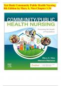  Community Public Health Nursing 8th Edition by Mary A. Nies Test Bank Chapter 1-34