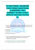 ATI MATERNAL NEWBORN PROCTORED QUESTIONS & ANSWERS 100% CORRECT EXAM LATEST UPDATE 2023/2024 RATED A+  A nurse is assessing a newborn following a forceps assisted birth. Which of the following clinical manifestations should the nurse identify as a compli