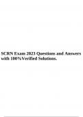 SCRN Exam 2023 Questions and Answers with 100%Verified Solutions, SCRN EXAM Questions and Answers (100 out of 100) Score A+, SCRN Exam Questions and Answers 100%Correct Solutions, SCRN Exam Review ( Stroke Syndromes) 22 Questions And Answers Rated A+ & SC