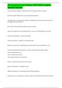 ATI Comprehensive Predictor 2023 With Complete Updated Solution Fontanel closing on newborns - answeranterior 12-18 months posterior 1-2 months Best time to perform bladder scan - answerimmediately after void Cholecystitis Diet - answerno cheese! low fat,