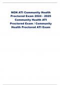 NGN ATI Community Health Proctored Exam 2024 - 2025 Community Health ATI Proctored Exam / Community Health Proctored ATI Exam