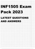 INF1505 EXAM PACK 2024