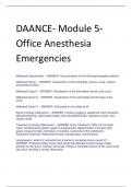 DAANCE- Module 5-  Office Anesthesia Emergencies 