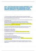 2023 / 2024 RN HESI EXIT EXAM VERSION 3 (V3)  ALL 160 QUESTION AND ANSWERS LATEST  UPDATE GRADED A+ GUARANTEED PASS A+ 1. A 64 year-old client scheduled for surgery with a general anesthetic refuses to  remove a set of dentures prior to leaving the unit f