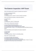 The Exterior Inspection AHIT Exam with correct Answers