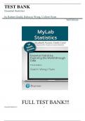 Test Bank For Essential Statistics 3rd Edition by Robert Gould, Rebecca Wong, Colleen Ryan||ISBN NO:10,|ISBN NO:13,978-0136570554||All Chapters||Complete Guide A+