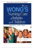 Test Bank for Wong’s Nursing Care of Infants and Children 12th Edition by Marilyn J. Hockenberry,Elizabeth A. Duffy, Karen Gibbs