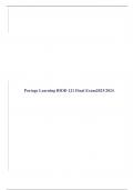 Portage Learning BIOD 121 Final Exam 2023/2024