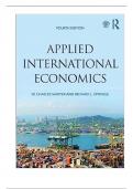 Instructor Manual For Applied International Economics, 4th Edition By Charles Sawyer, Richard Sprinkle (Routledge)