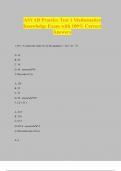 ASVAB Practice Test 1 Mathematics Knowledge Exam with 100% Correct Answers