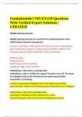 Fundamentals CMS EXAM Questions With Verified Expert Solutions | UPDATED