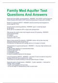 LATEST 2024 Family Med Aquifer Test Questions And Answers