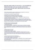 HESI RN MED SURG EXAM PACK - EXAM MERGED  FROM 2023-2025 ACTUAL EXAMS. NEXT GENACTUAL EXAM REVIEW MED SURG EXAM PACK  BEST FOR 2024