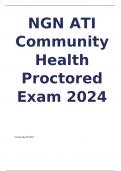 NGN ATI Community Health Proctored Exam 2024