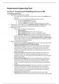 Summary Final Exam Requirements Engineering