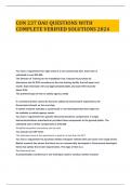 CON 237 DAU QUESTIONS WITH COMPLETE VERIFIED SOLUTIONS 2024