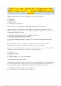 Basic Care And Comfort NCLEX Questions With 100% Correct Answers ...