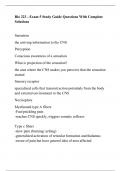 Bio 223 - Exam 5 Study Guide Questions With Complete Solutions
