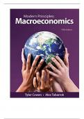 Test Bank For Modern Principles of Macroeconomics, 5th Edition By Tyler Cowen, Alex Tabarrok (Macmillan)