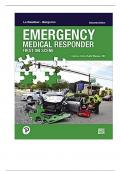 Test Bank For Emergency Medical Responder First on Scene, 11th Edition By Chris Le Baudour, David Bergeron, Keith Wesley