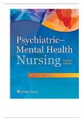Test Bank For Psychiatric Mental Health Nursing, 7th Edition By Videbeck (LWW)