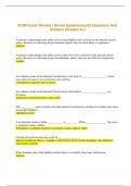 SCRN Exam Review ( Stroke Syndromes) 22 Questions And Answers (Graded A+)