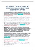 ATI RN ADULT MEDICAL SURGICAL PROCTORED EXAM 2019 WITH NGN QUESTIONS/A+ GRADE