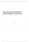 AQA  AS FURTHER MATHEMATICS Paper 2 MARK SCHEME 2023  7366/2S 