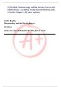 TEST BANK Pharmacology and the Nursing Process 8th Edition Linda Lane Lilley, Shelly Rainforth Collins, Julie S. Snyder Chapter 1-58 latest updates.