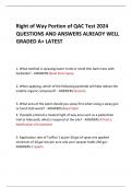 Right of Way Portion of QAC Test 2024 QUESTIONS AND ANSWERS ALREADY WELL GRADED A+ LATEST 