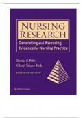 Test Bank For Nursing Research Generating and Assessing Evidence for Nursing Practice, 11th Edition By Polit (LWW)