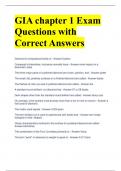 Bundle For GIA Exam Questions with All Correct Answers