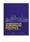 Test Bank For Foundations of European Politics A Comparative Approach, 1st Edition By De Vries, Hobolt, Proksch, Slapin (Oxford)