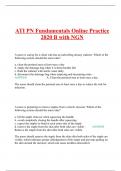 ATI PN Fundamentals Online Practice 2020 B with NGN