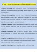 CDW110v Caboodle Data Model Fundamentals | Questions with 100% Correct Answers | Verified | Updated 2024