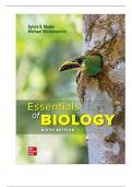 Test Bank For Essentials of Biology, 6th Edition By Sylvia Mader, Michael Windelspecht